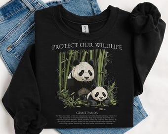 Giant Panda Sweater for Animal Lover, Panda Lover Gift for Biologist Animal Lover, Wildlife Sweater for Nature Lover, Asian Animal Sweater