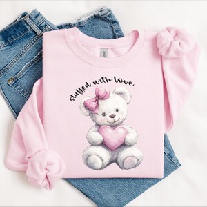 Teddy Bear Sweater, Vintage Bear Sweater, Valentine Sweatshirt Gift for Teddy Bear Lover, Teddy Bear Core, Cute Bear Shirt Gift for Her