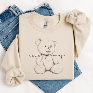 Teddy Bear Sweater, Vintage Bear Sweater, Valentine Sweatshirt Gift for Teddy Bear Lover, Teddy Bear Core, Cute Bear Shirt Gift for Her