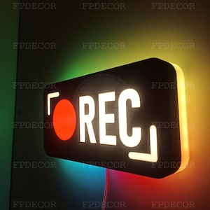LED-Lampe zur Dekoration | Lightbox-Streamer | RGB-Konfiguration | Benutzerdefinierte Teile zum Streamen | Aufzeichnen