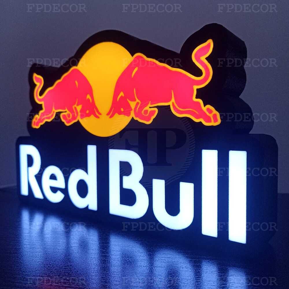 Red Bull Led Sign - Etsy Red Bull Led Sign - Etsy