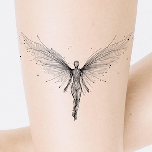 Diseño de tatuaje de ángel