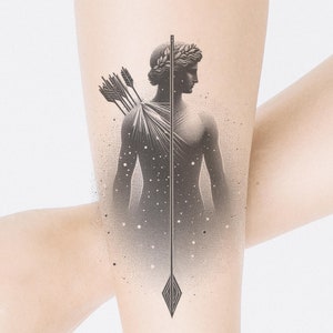 Greek God Tattoo Design: Mythology Printable Template (Instant Download)