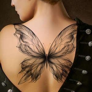 Schmetterling Tattoo-Design: Druckbare Vorlage (Instant Download)