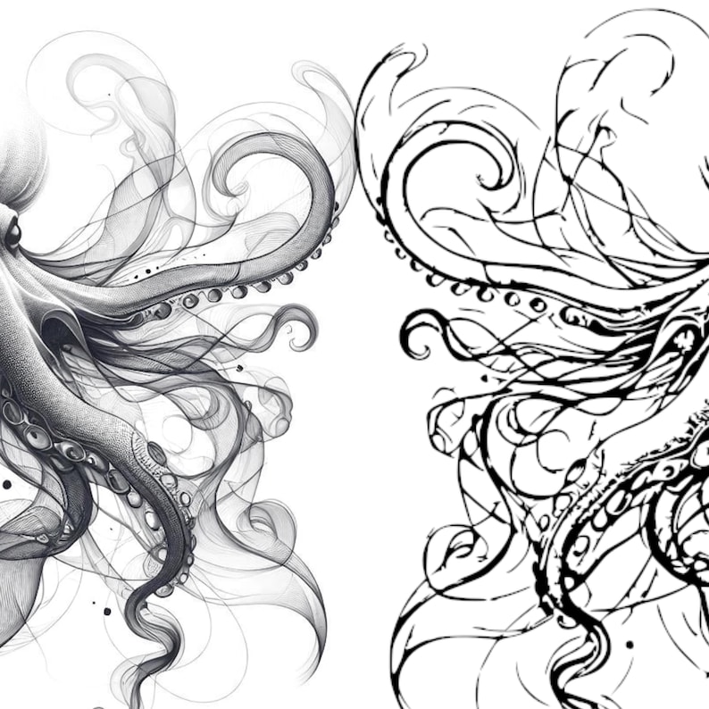 Octopus Tattoo Design - Octopod Tattoo Design - Custom Tattoo Design ...
