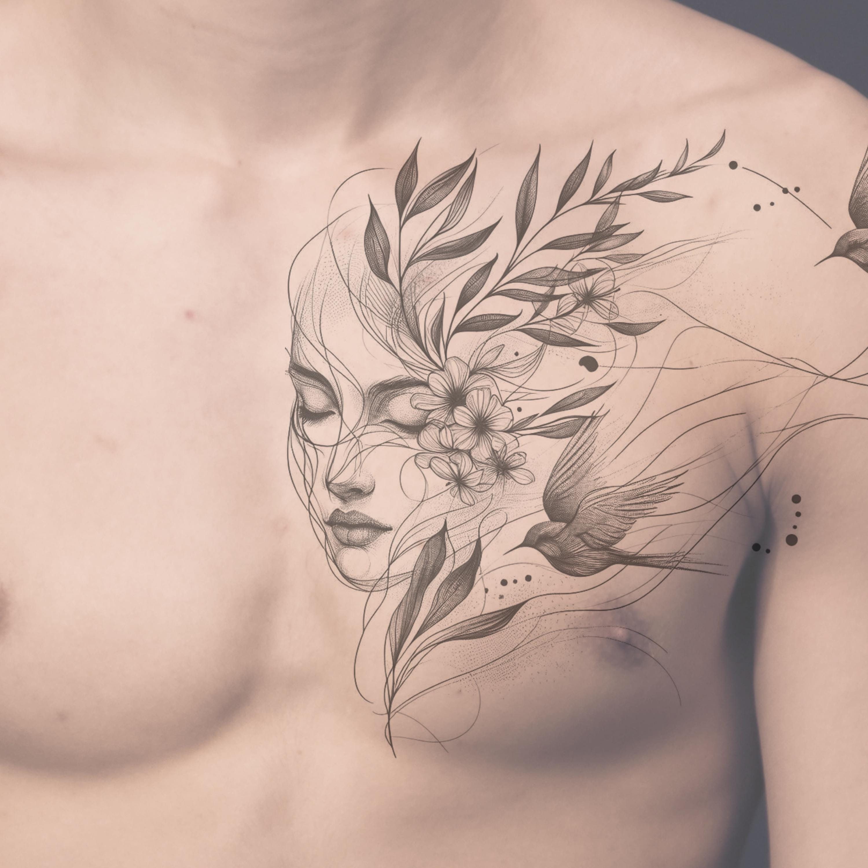 Beautiful Face Tattoos for Women