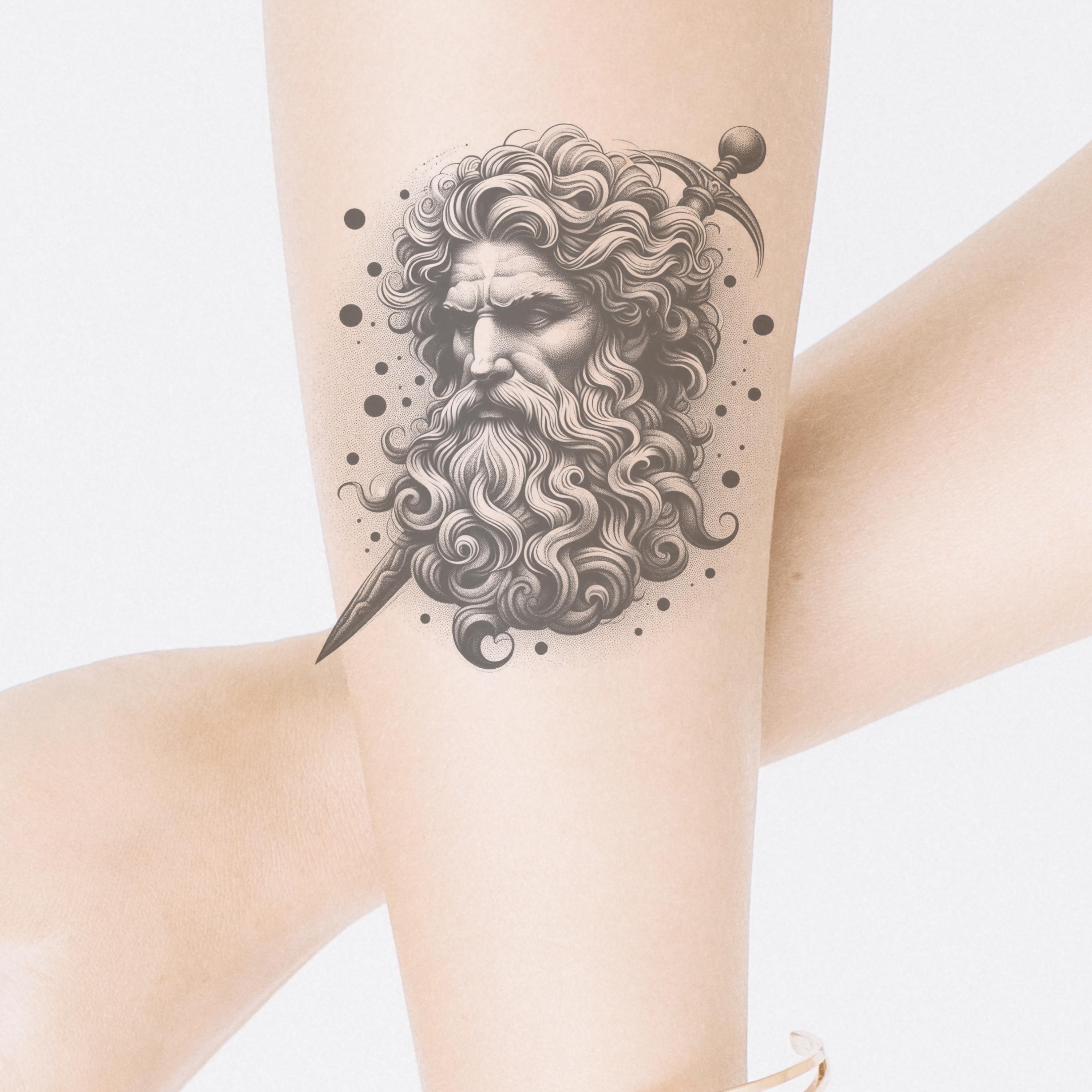 Zeus Tattoo Design - Greek Tattoo Design - Custom Tattoo Design ...