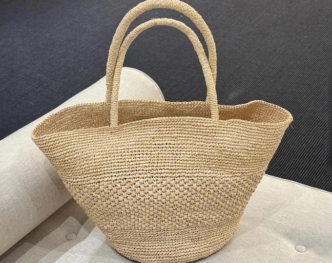Raffia Woven Shoulder Bags, Women's Summer Handbags, Vacation Shoulder Bag