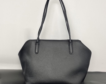 Genuine Leather Tote Bag, Soft Cow Leather Shoulder Bag, Bag for Work,