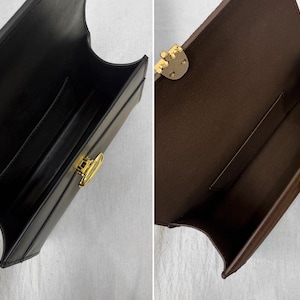 Clutch Bag, Women's Leather Top Handle Bag, Small Leather Tote Bag image 7
