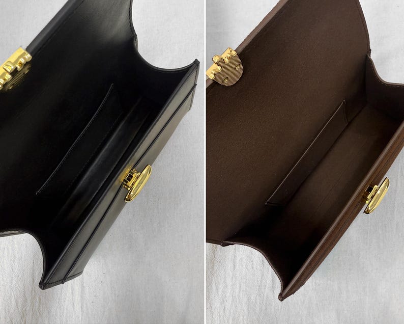 Clutch Bag, Women's Leather Top Handle Bag, Small Leather Tote Bag image 7
