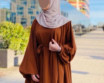 Abaya ,Luxuriöses Abaya Set ,Abaya Zweiteiler ,Abayas Eid Kleid, Eid-Geschenke, muslimisches Gebets Kleid, Kleid mit offenem Abaya-Set,