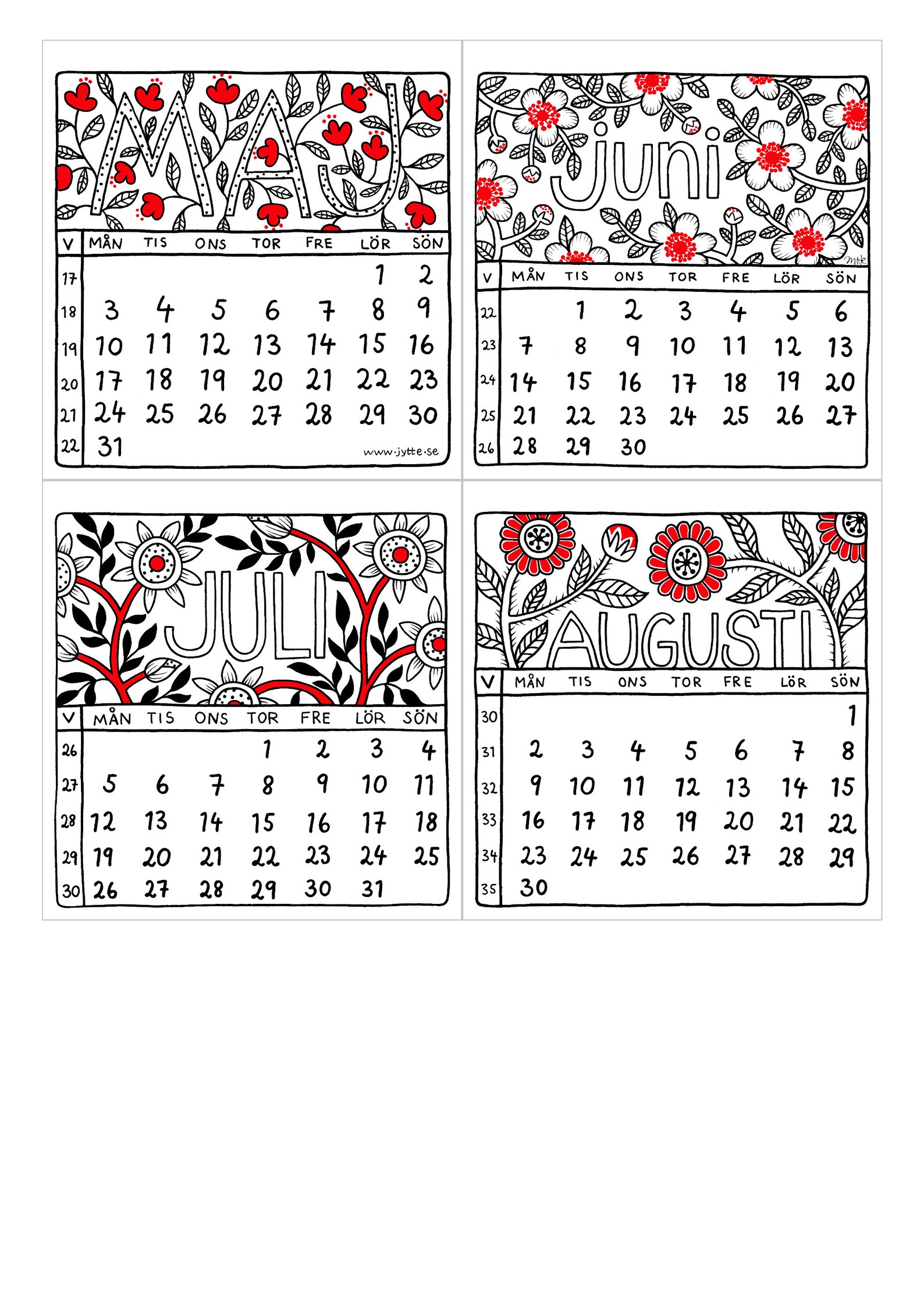 square-printable-swedish-monthly-2021-calendar-instant-etsy
