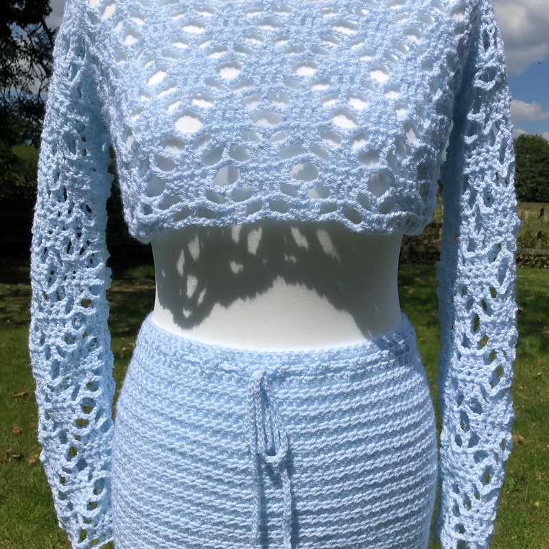 Crochet Skirt and Top Set Etsy