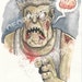 Zombie Brains It's What's For Dinner Original Art