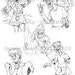 Zombie Creature Coloring Cards for Kids of All Ages by George Deep
