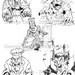 Monster Collection Series 1 Creature Coloring Cards by George Deep