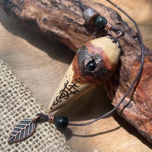 Handmade oak wood pendulum, Handcrafted wooden divinatory pendulum, obsidian pendulum, handmade pendulum, dowsing, magnetism