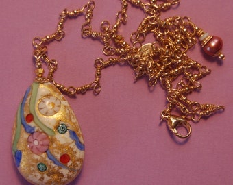 Murano glass pendant necklace