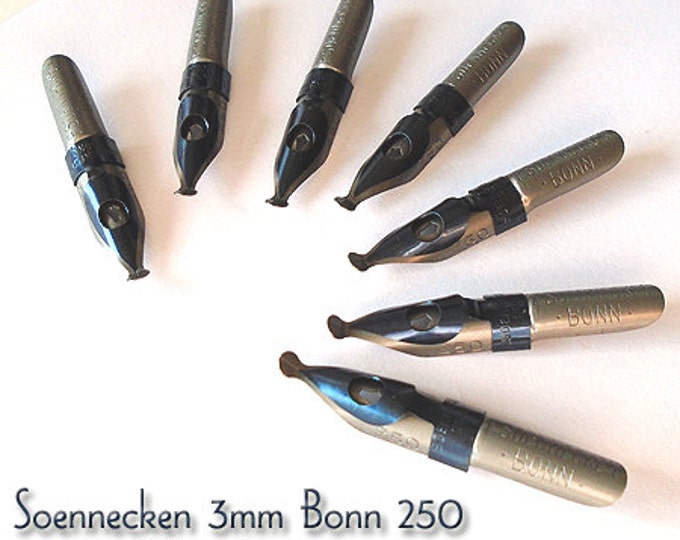 F. Soennecken 3mm Bonn #250 Writing Point NIB - Dip & Feather Quill Pens Calligraphy
