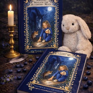 Whispers Beneath the Blueberry Moon *A Bedtime Fable* Children's Book by Holly Elizabeth Owens