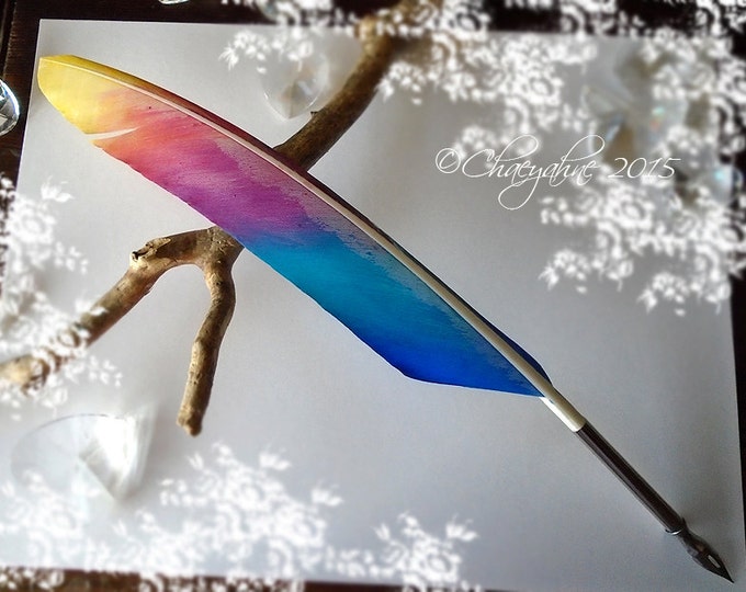 The RAINBOW ARTISAN Feather Quill Pen