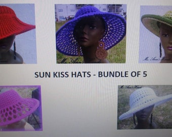 Sun Kiss Hats - BUNDLE - ALL 5 PATTERNS