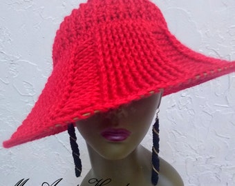 Sun Kiss Hats - Red  (PATTERN ONLY)