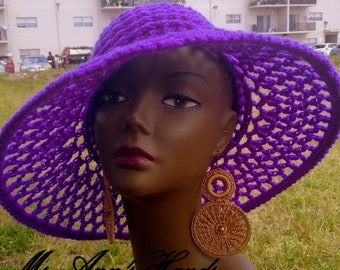 Sun Kiss Hats - Purple  (PATTERN ONLY)