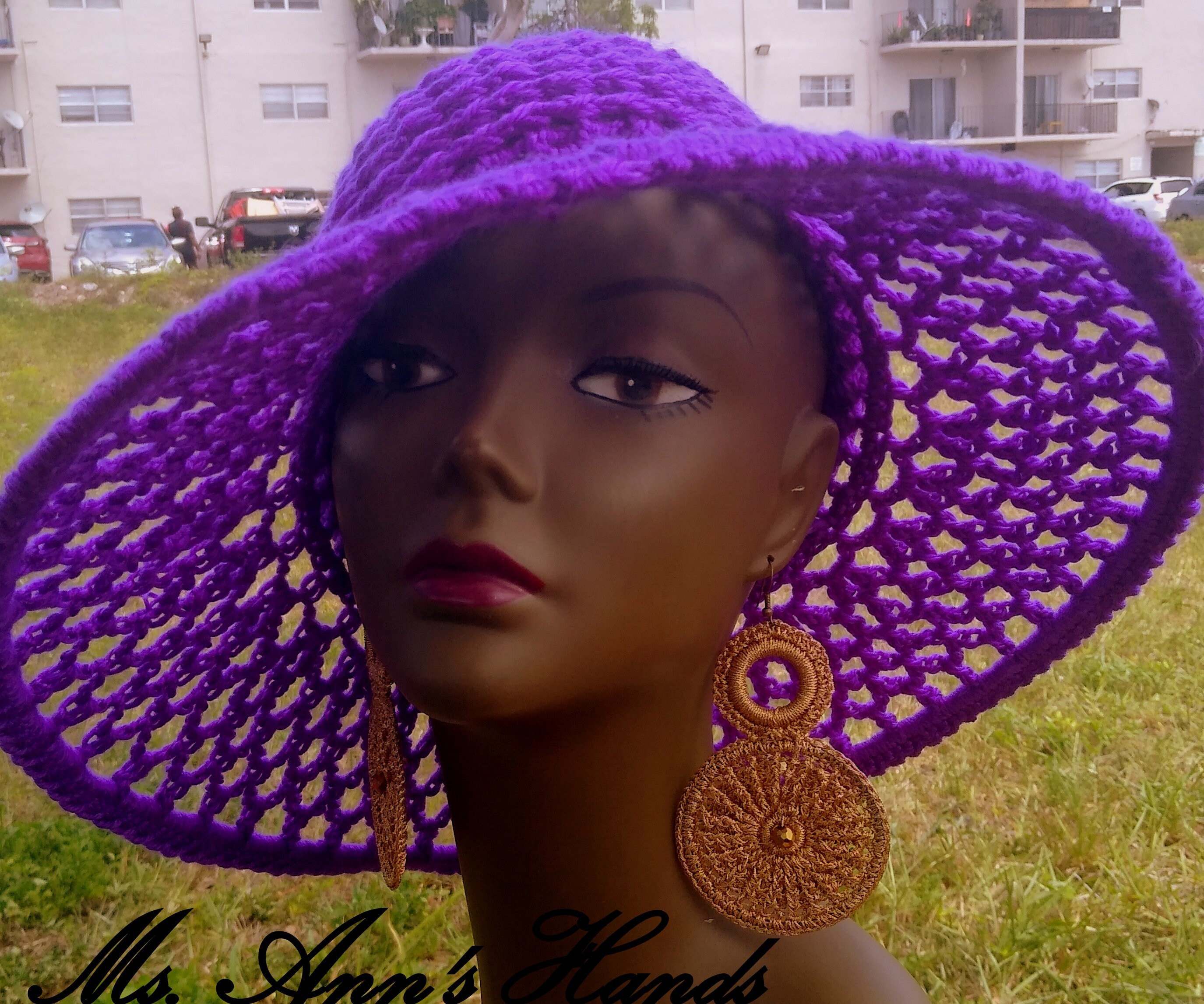 Sun Kiss Hats - Purple  (PATTERN ONLY)