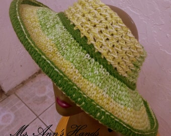 Sun Kiss Hats - Green  (PATTERN ONLY)