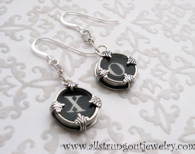 Antique Typewriter Key Earrings Your Choice of Keys Etsy