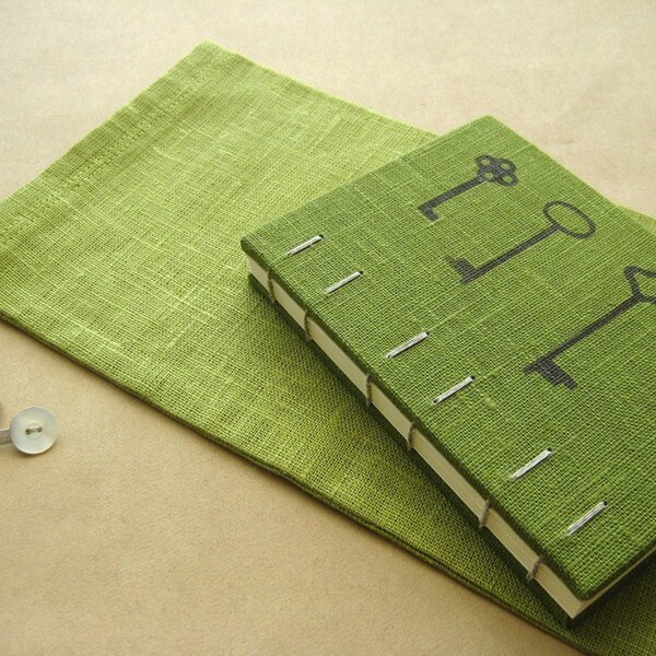 I need some privacy - coptic bound journal with bag