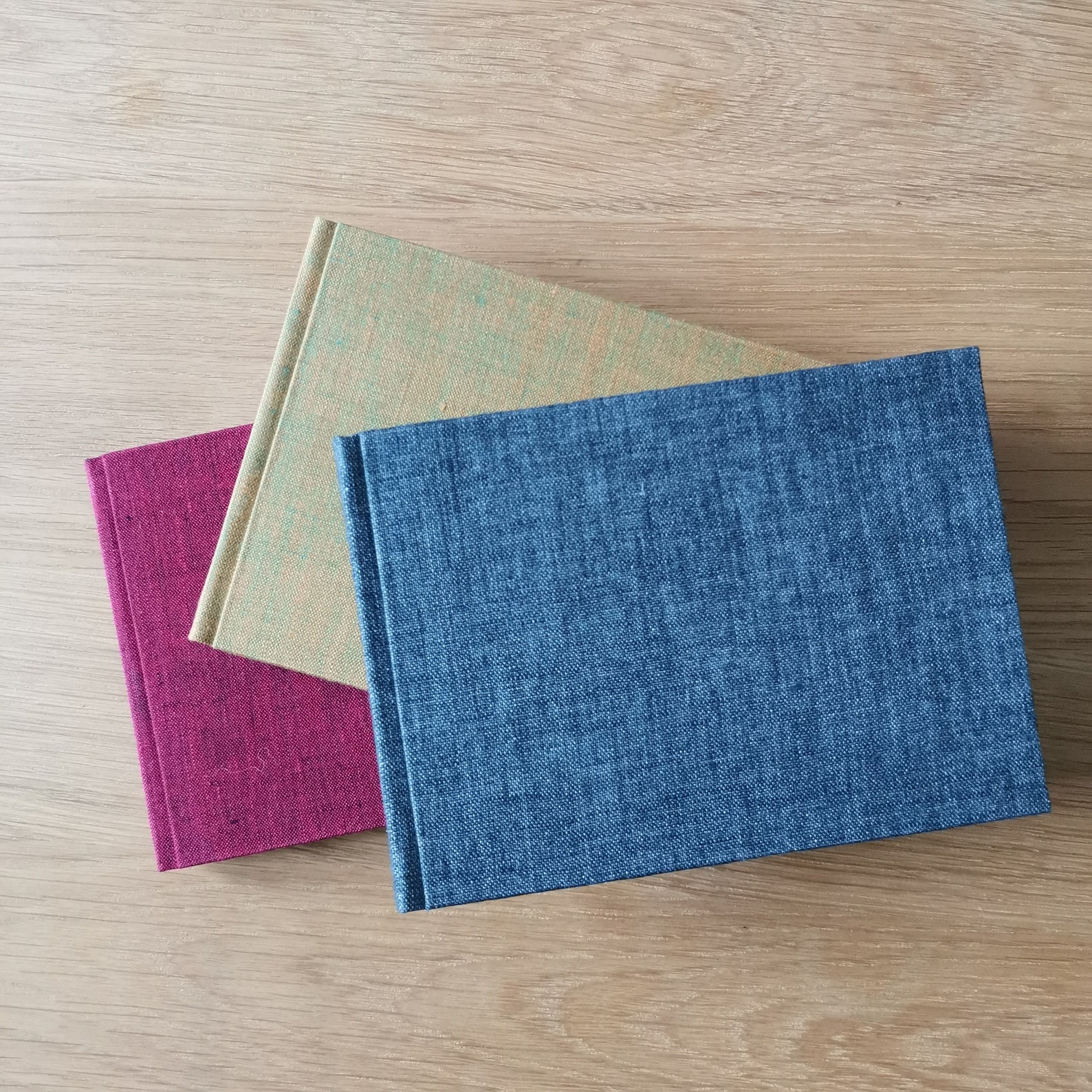 Small Hardcover Journal Notebook with Linen Covers Etsy
