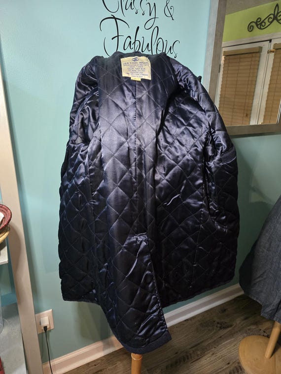 Classic Authentic Double-Breasted Wool Military P… - image 7