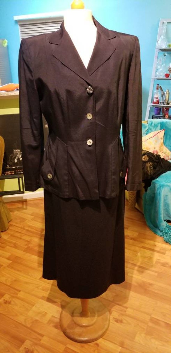 Exquisitely Timeless 1940's Rayon Suit