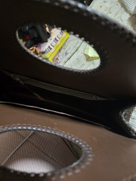 Hand-crafted Large Tooled Leather Vintage Hand-cr… - image 3