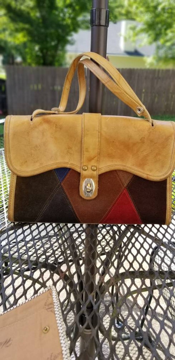 Boho Chic Suede Vintage Purse