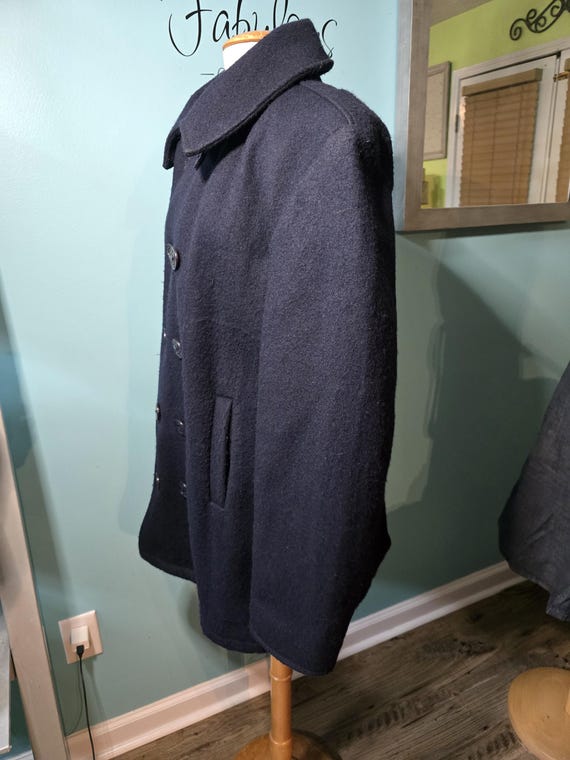 Classic Authentic Double-Breasted Wool Military P… - image 4