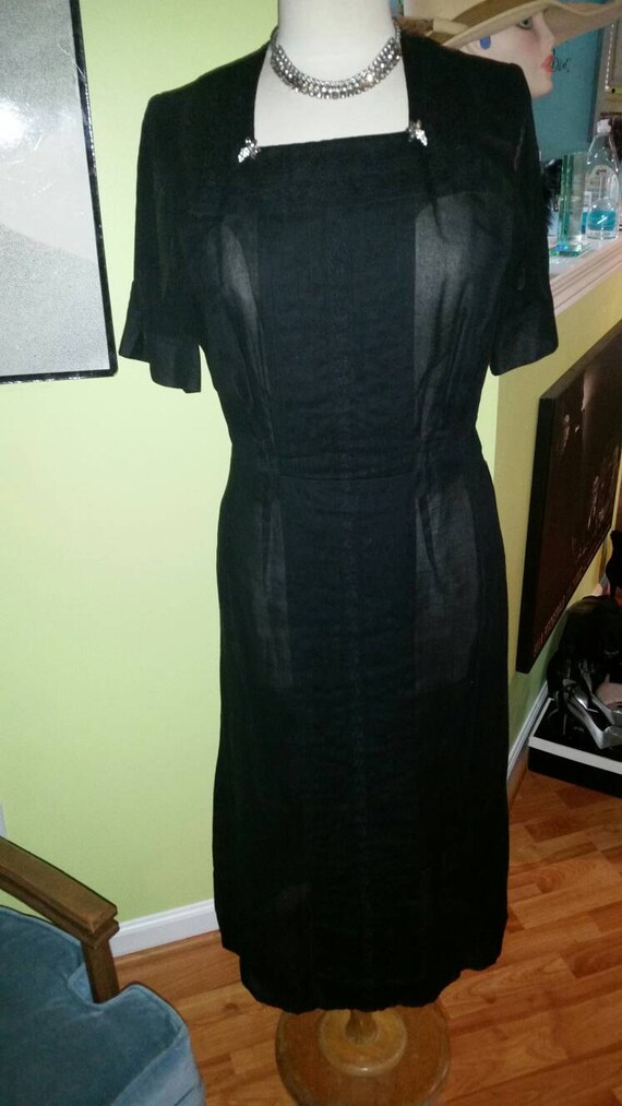 Exquisite Herbert Levy 1950's Cocktail Dress
