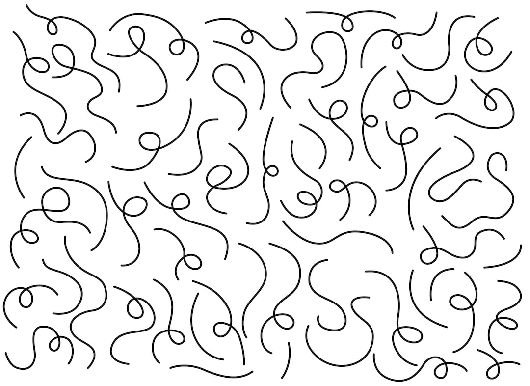 Hand-drawn Abstract Line Art Pattern - Digital Download - Etsy