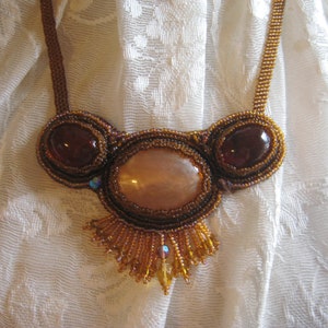 Necklace, Bead Embroidered image 2