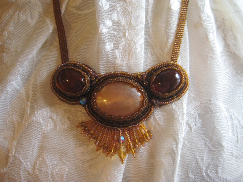 Necklace, Bead Embroidered image 2