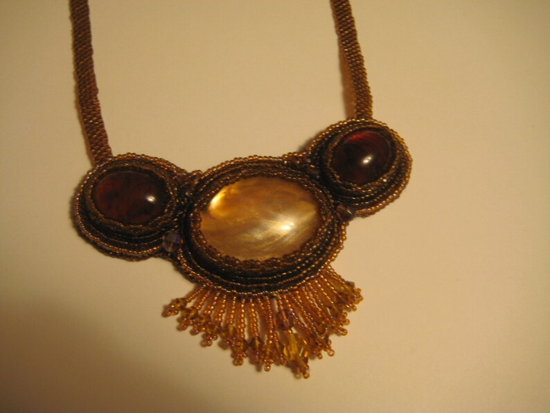 Necklace, Bead Embroidered image 3
