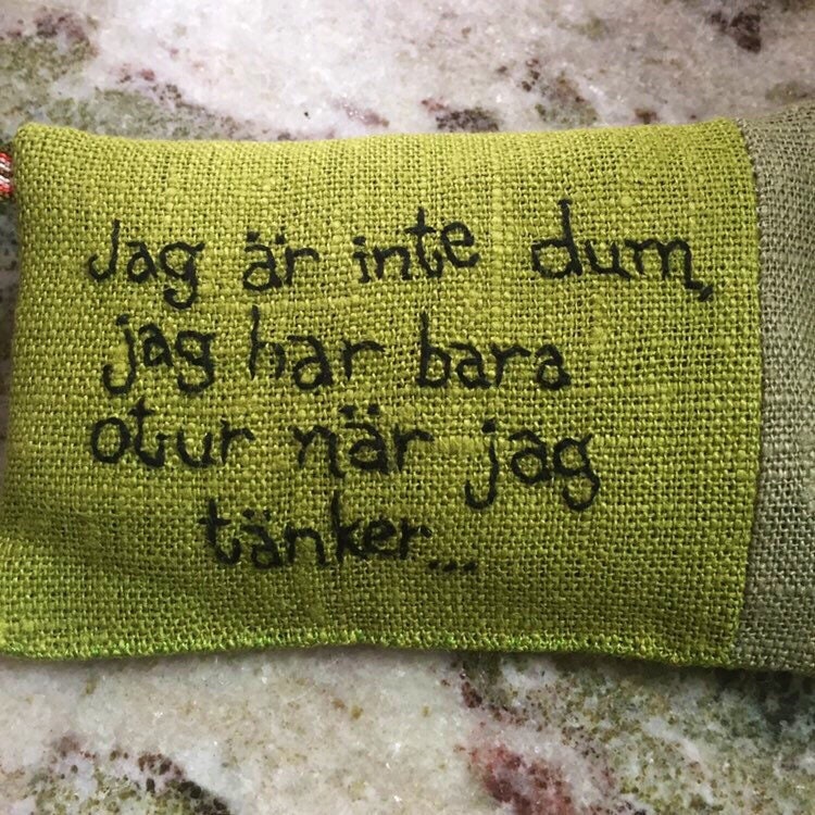 Jag är inte dum jag har bara otur när jag tänker Swedish | Etsy