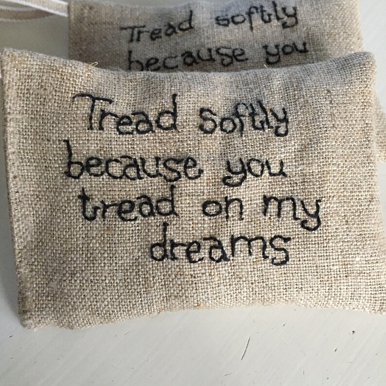Tread softly because you tread on my dreams W B Yeats Quote Etsy