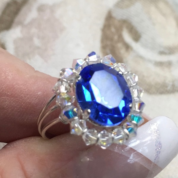 Crystal Halo Ring Tutorial Beginner Wire Wrapping, Ring pattern, How to Make a Crystal Halo Ring, Step by Step Instructions