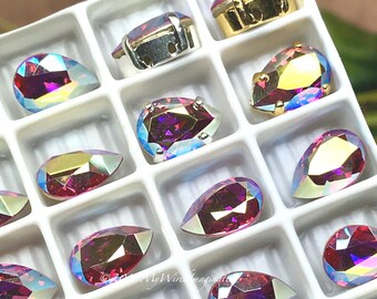 4320 ペアシェイプ スワロフスキー クリスタル 14 x10 mm ペア