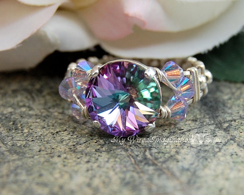 Crystal Ring Tutorial, Intermediate Wire Wrapping Instructions, Crystal Ring Tutorial, Intermediate Wire Wrapping Instructions,