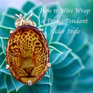 Wire Wrap Prong Anhänger Anleitung: Slider Style Schmuck Muster Schritt-für-Schritt PDF